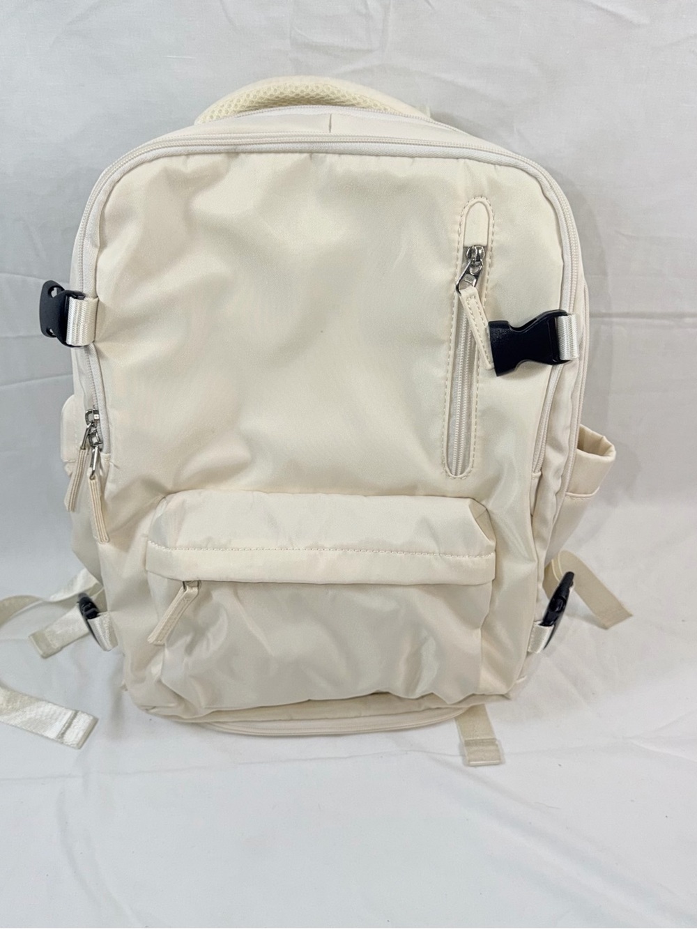 Amazon Carry On Travel Backpack 35L Cream Beige Flight Approved Weekender Bag